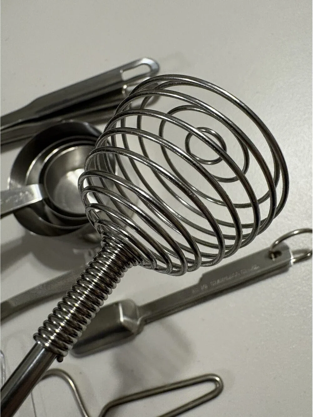 Kitchen Utensils, Lot Of 18 pcs, SS, Whisk, Peeler,  Scoop, Tongs, Cups, Spoons